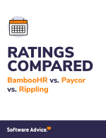 BambooHR vs. Paycor vs. Rippling Ratings Compared