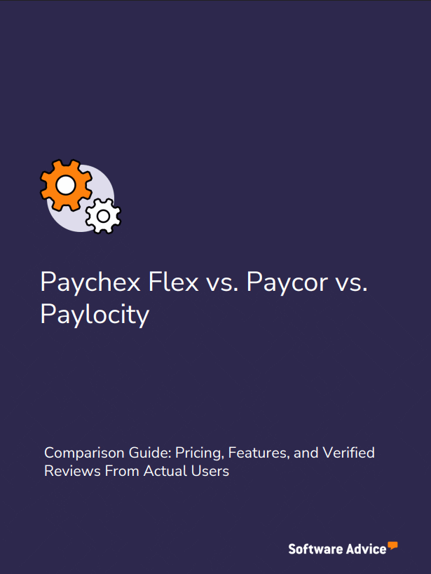 Cover of the Paycheck Flex vs. Paylocity vs. Paycor ratings report